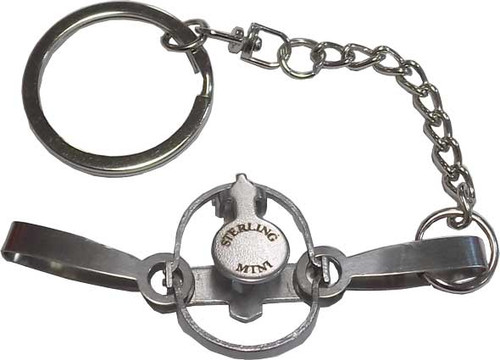 Sterling Mini Double Long Spring Trap with Key Chain