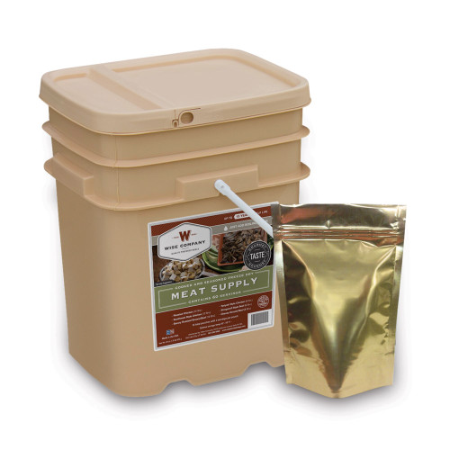 Wise 60 Serving Meat Grab and Go Bucket Wise 60 Serving Meat Grab and Go Bucket