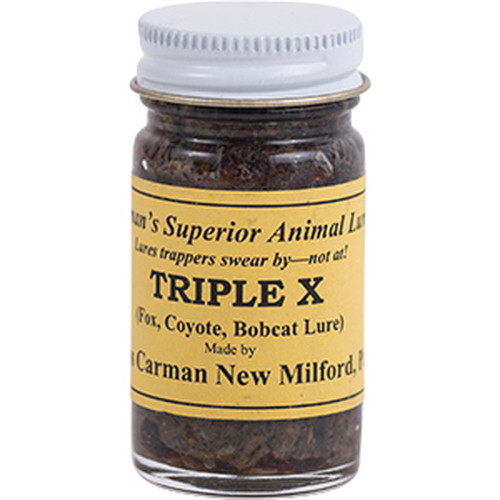 Russ Carman's 1 Oz. Trapping Lures - Classic Glass Bottle - Choose Your Type