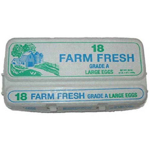 Chicken Egg Carton Paper (18 Egg) - 10/pk Chicken Egg Carton Paper (18 Egg) - 10/pk
