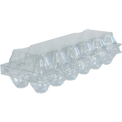 Chicken Egg Cartons Clear (12 Egg) - 10/pk Chicken Egg Cartons Clear (12 Egg) - 10/pk