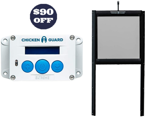 ChickenGuard Chicken Coop Door Kit With Locking Door - Extreme ChickenGuard Chicken Coop Door Kit With Locking Door - Extreme