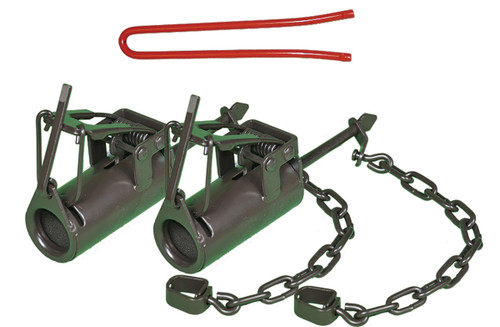 DP setter tool + 2 Powder Coated FPS DP Dog Proof Coon Traps Raccoon NEW  SALE