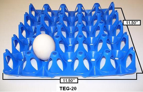 Plastic Turkey or Duck Egg Tray (20 Egg) - TEG-20