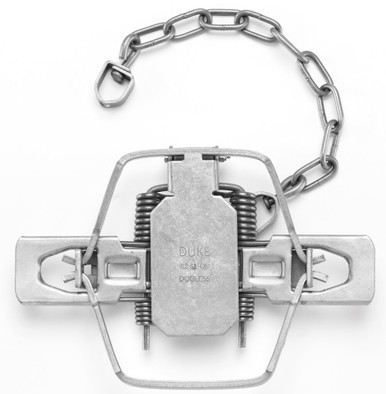 Duke #2 Coil Spring Square Jaw Trap - Dogless