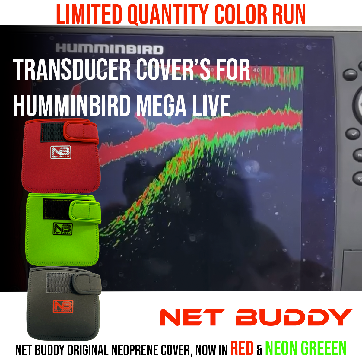 Housse De Protection Humminbird Mega360 - TPU Noir - Étui De Voyage Pour Transducteur - Neuf