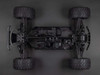 ARRMA BIG ROCK™ 6S 4X4 BLX 1/7 Scale Electric Monster Truck RTR – Gunmetal top view no shell