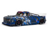 ARRMA INFRACTION BLX RESTO-MOD TRUCK 6S 1/7 4WD BRUSHLESS RTR BLUE front side view