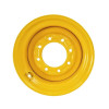 9.75x16.5 8 Hole Skid Loader Wheel 6-1/2" Backside with V/G - Ind. Yellow