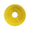 25x26 8 Hole (10.8"BC) Rear Combine Wheel 13-3/8" Backside - JD Yellow
