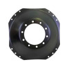 10 Hole Front Wheel Assist - 34" Waffle Center Disc - Flat Black