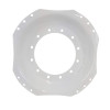12 Hole Front Wheel Assist - 34" Waffle Center Disc - Ford White