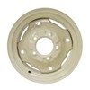7x12 5 Hole Wheel 4-1/2" Bolt Circle 6" Backside - Off White