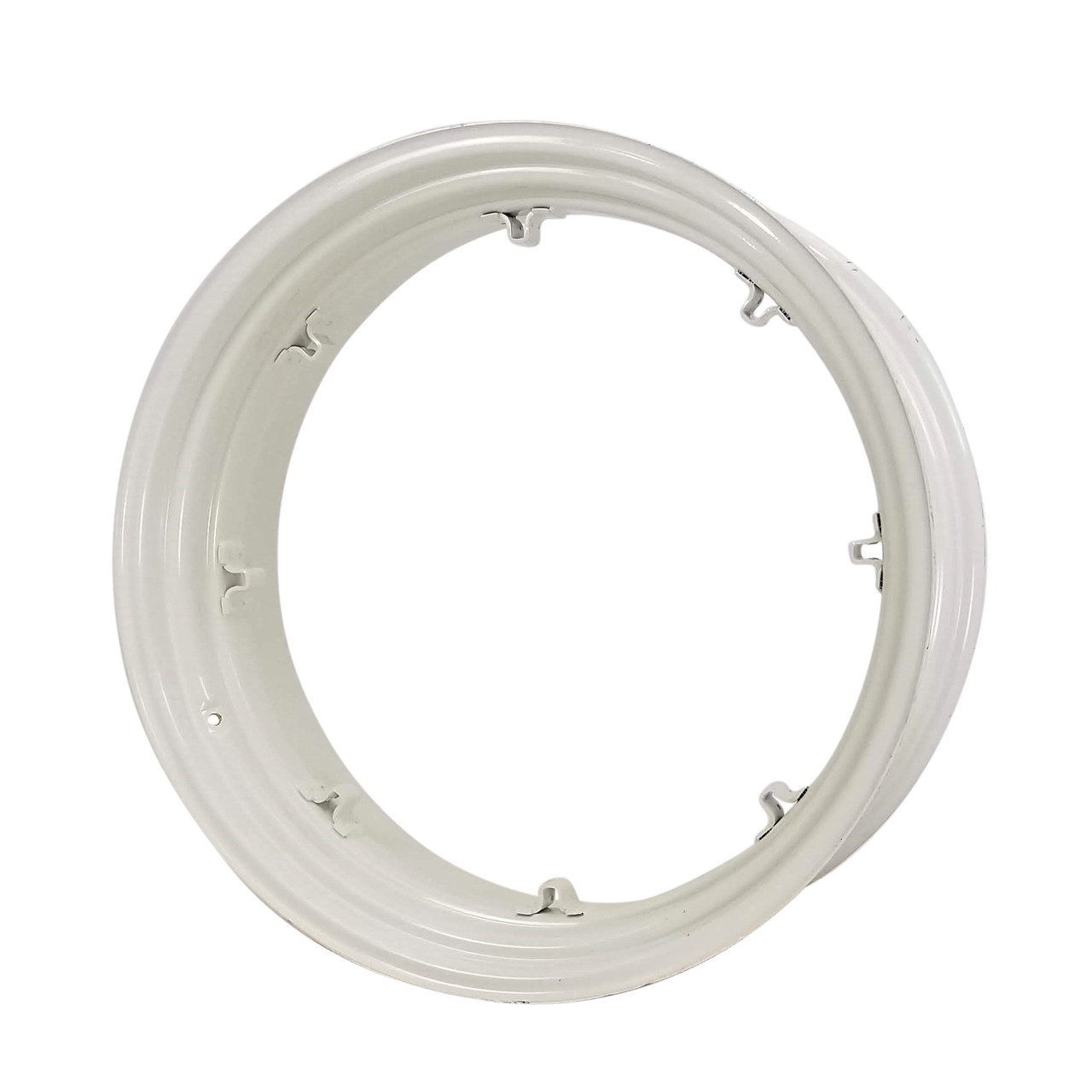 14x38 8 Clamp (On Deep Well) Rim - Ford White - Ag Wheel Express