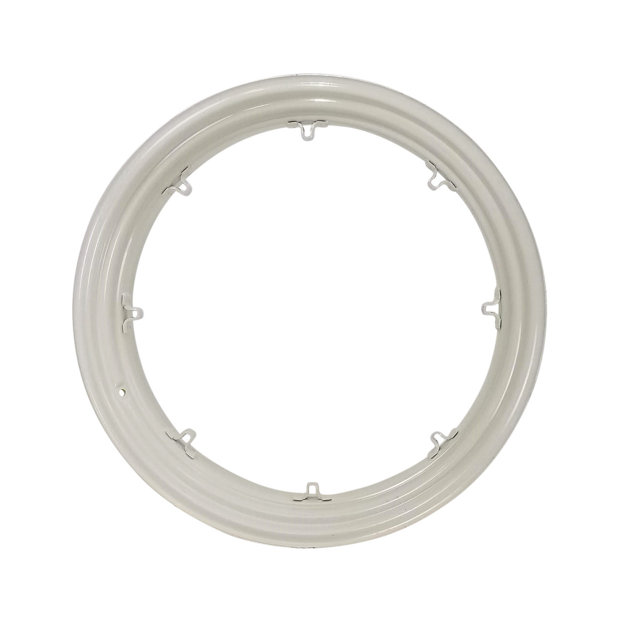 14x38 8 Clamp (On Deep Well) Rim - Ford White - Ag Wheel Express