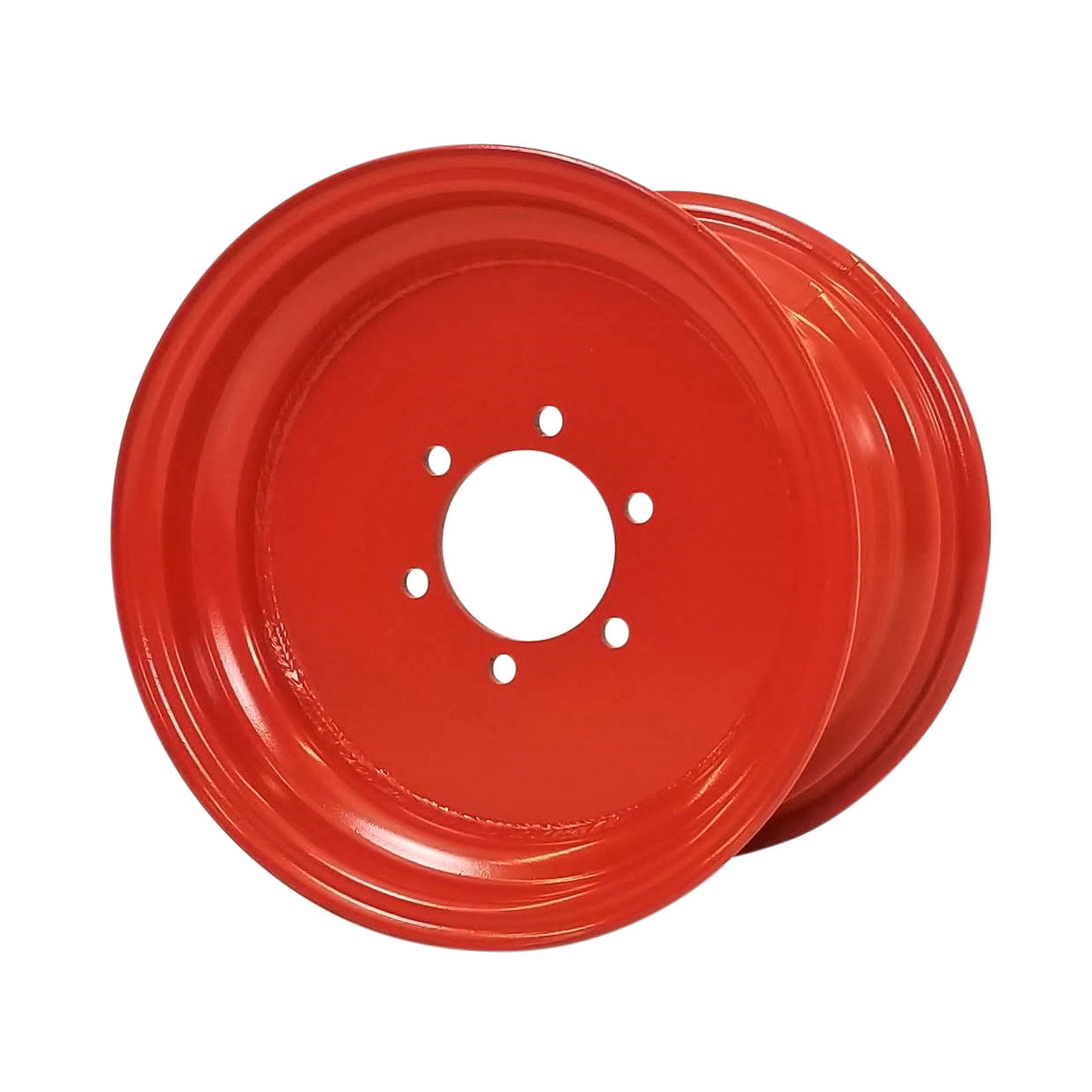 12x16 6 Hole Kubota Plate Wheel - Kubota Orange - Ag Wheel Express