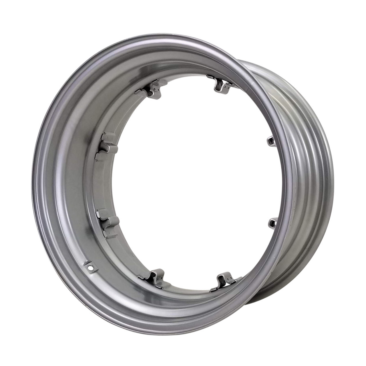 MACHVIT アルミリム 14x30 8 Clamp (on Deep Well) Rim - Silver Mist - Ag Wheel