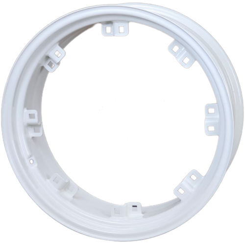 11x28 8 "Z" Clamp Bracket Rim 3" Backside - Ford White