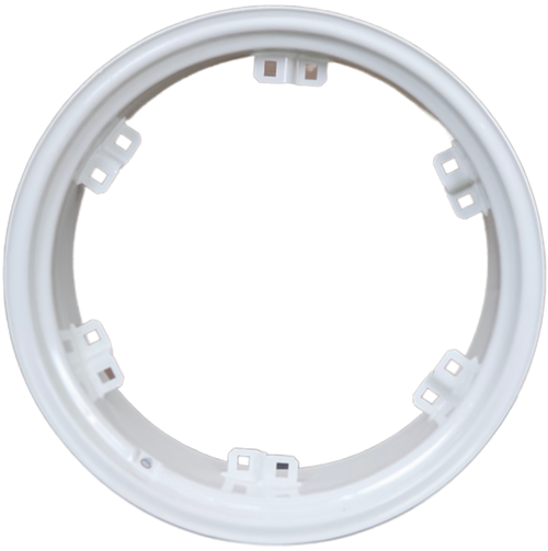 12"x 26" 6 Clamp "Z" Bracket Rim 4" Frontside - Ford White