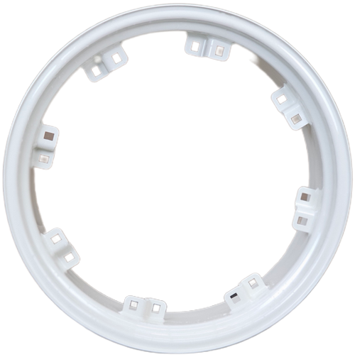 12x28 8 "Z" Clamp Bracket Rim (23.78"BC) 3-1/2"Backside - Ford White