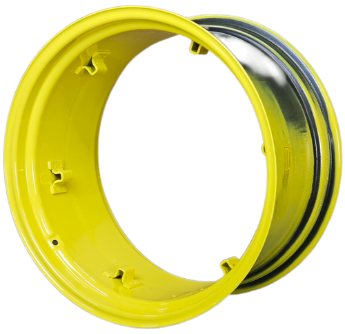 15x28 6 Clamp Rim - JD Yellow