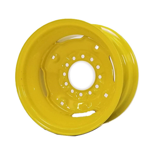 8x15 6 Hole Implement Wheel 5-5/8" Backside w/Valve Guard - JD Yellow