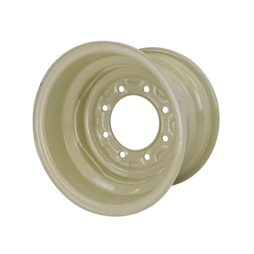 10x15 8 Hole Implement Wheel 6-5/8" Backside w/Valve Guard - Off White
