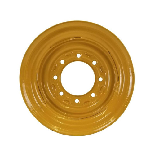 8.25x16.5 8 Hole Skid Loader Wheel 4-1/2" Backside V/G - Cat Yellow 8.25x16.5 8 Hole Skid Loader Wheel 4-1/2" Backside V/G - Cat Yellow