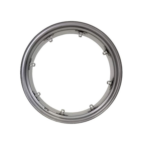 12x28 8 Clamp Rim - Silver Mist