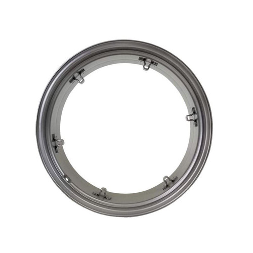 15x28 6 Clamp Rim - Silver Mist