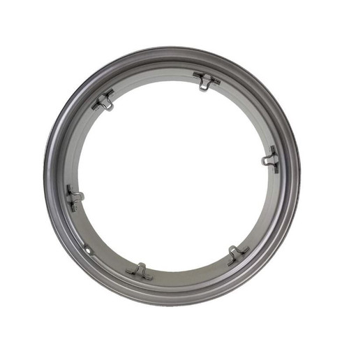 15x28 8 Clamp Rim - Silver Mist