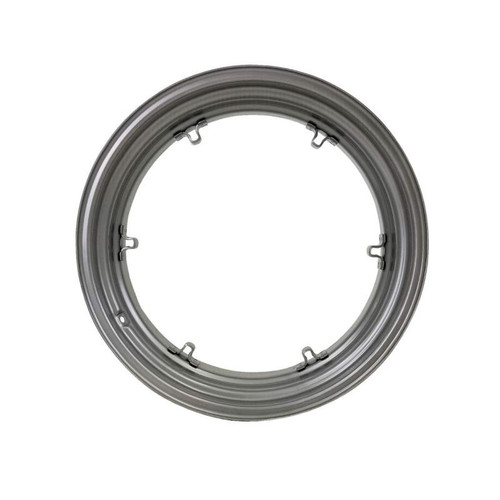 16x30 6 Clamp (On Deep Well) Rim - Silver Mist