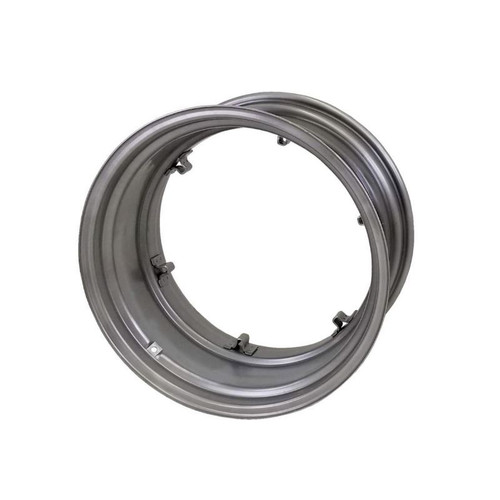 16x30 6 Clamp (On Deep Well) Rim - Silver Mist