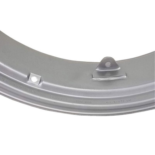 9x36 6 Clamp Rim - Silver Mist