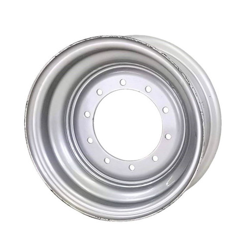 9x24 10 Hole (15/16) Telehandler Wheel - Silver Mist