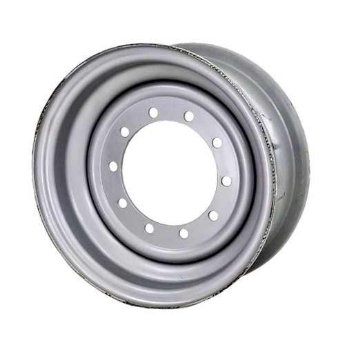 9x24 10 Hole (Radius countersink) Telehandler Wheel - Silver Mist