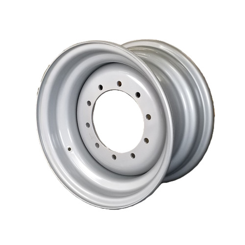 13x25 10 Hole (15/16) Telehandler Wheel - Silver Mist