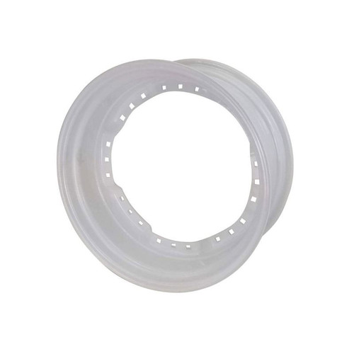 12x28 Waffle Wheel - Ford White
