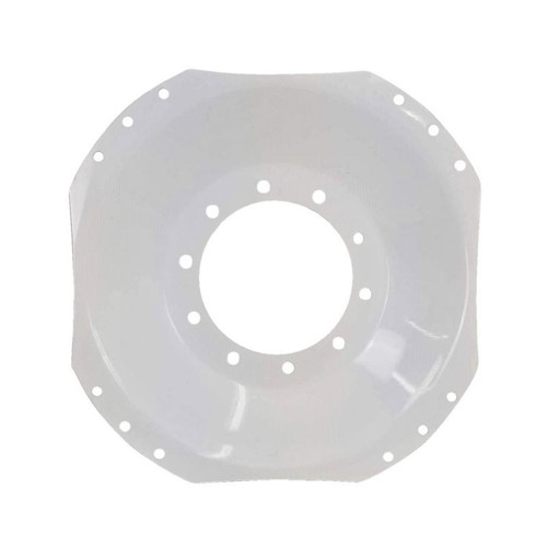 10 Hole Front Wheel Assist - 34" Waffle Center Disc - Ford White