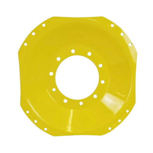 10 Hole Front Wheel Assist - 34" Waffle Center Disc - JD Yellow
