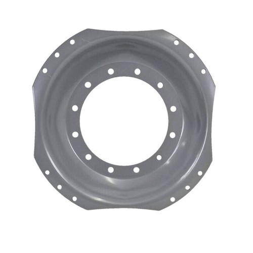 12 Hole Front Wheel Assist - 34" Waffle Center Disc - Agco Gray