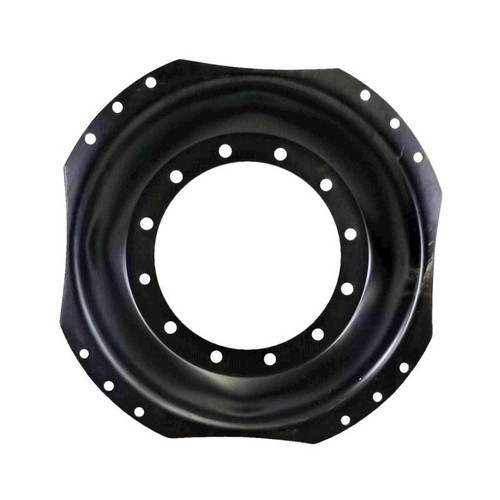 12 Hole Front Wheel Assist - 34" Waffle Center Disc - Flat Black