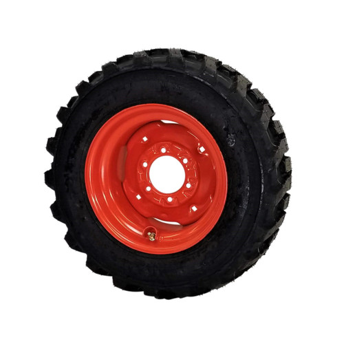 8.25x16.5 6 Hole Skid Loader/Tractor Front Wheel 5" Backside V/G - Orange