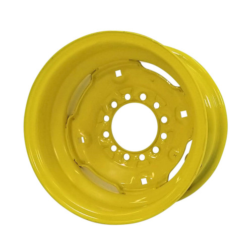10x15 6 Hole Implement Wheel 6-5/8" Backside w/Valve Guard - JD Yellow