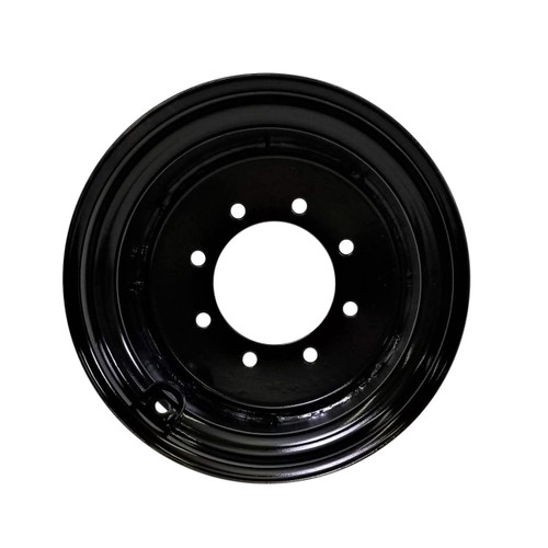 9.75x16.5 8 Hole (no C/S) Skid Loader Wheel 2" Backside V/G - Gloss Black