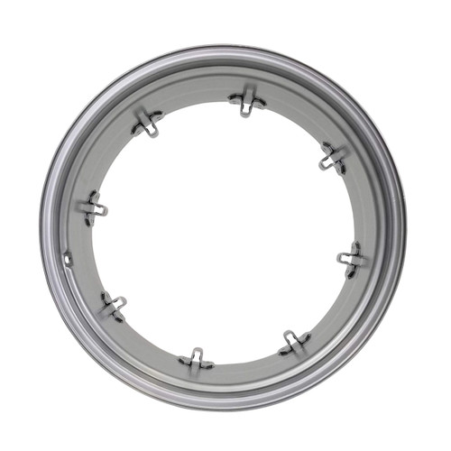 15x30 8 Clamp (25-3/4"BC) Wheel 3-3/4" Backside - Silver Mist