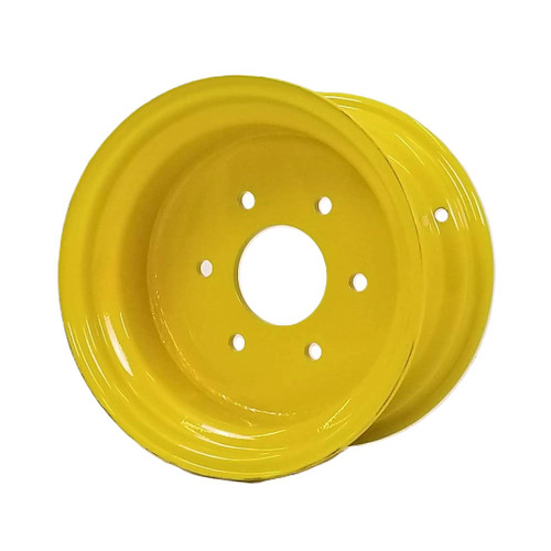 7x12 6 Hole 5-7/8" Bolt Circle Wheel 4" Backside - JD Yellow