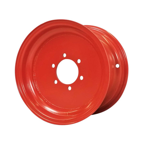 10x16 6 Hole 3/8" Plate Wheel 3" Backside - Orange