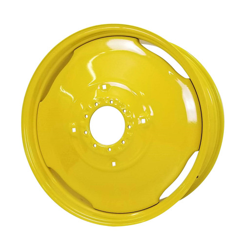 16x38 9 Hole Wide Offset Dual Wheel - JD Yellow