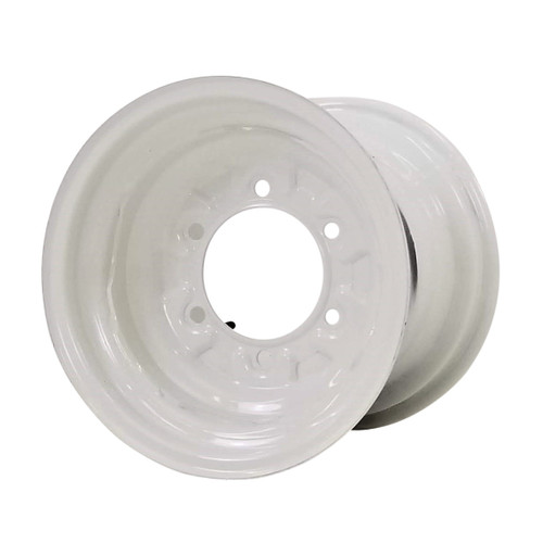 10.5x12 6 Hole Implement Wheel 3-5/8" Backside - Gloss White 10.5x12 6 Hole Implement Wheel 3-5/8" Backside - Gloss White